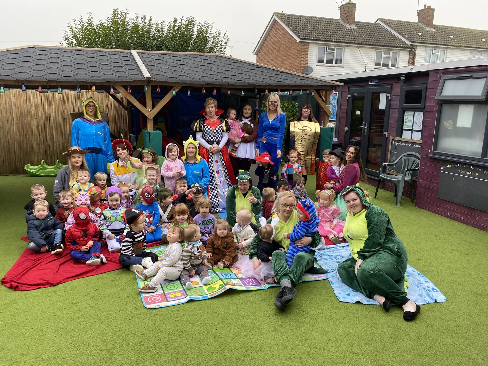 Children and staff at Chris's Childcare dressed up for World Book Day